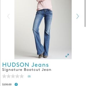 Hudson signature bootcut jeans
